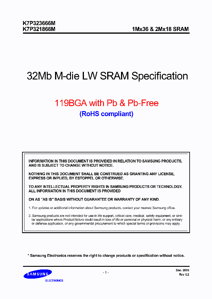 K7P323666M_659064.PDF Datasheet