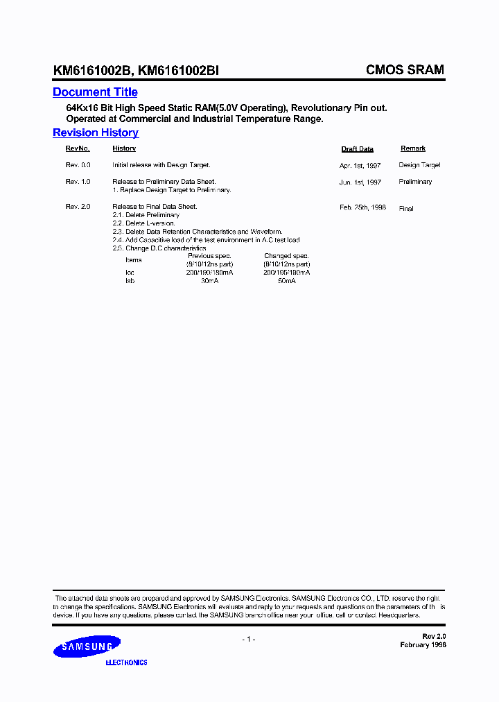 KM6161002B_827617.PDF Datasheet