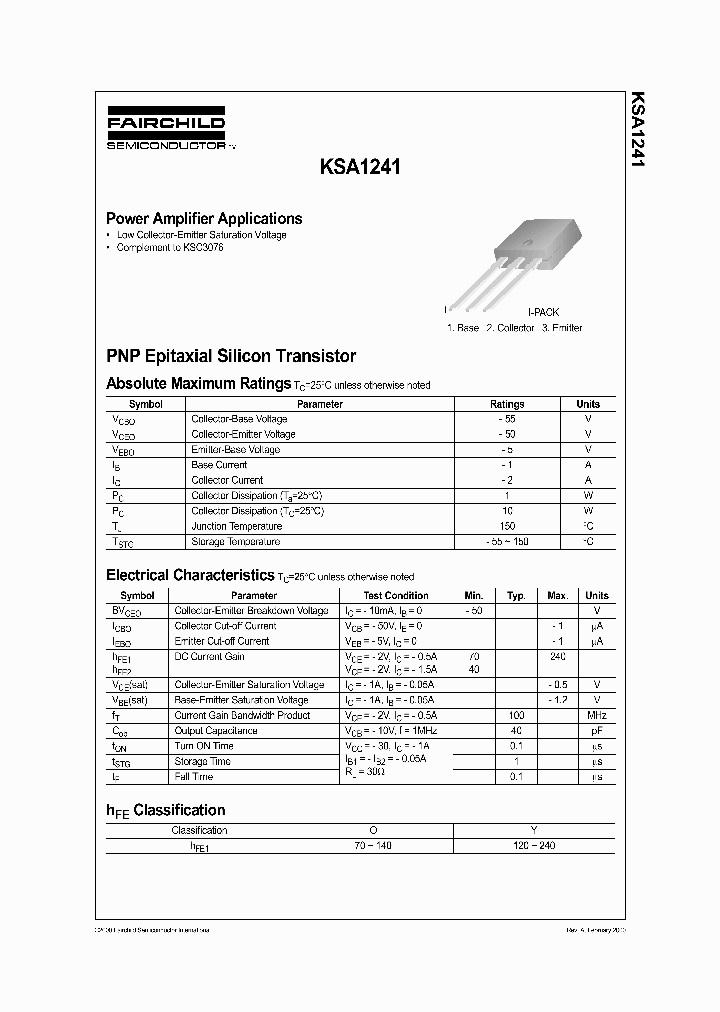 KSA1241_942258.PDF Datasheet