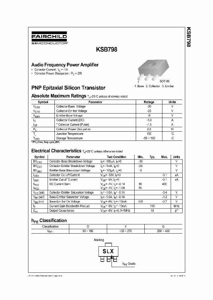 KSB798_701091.PDF Datasheet