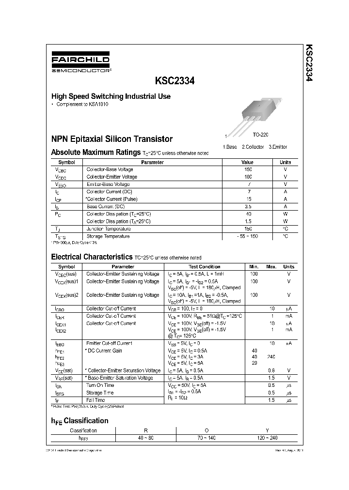 KSC2334_779382.PDF Datasheet