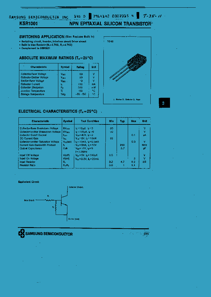 KSR1001_739936.PDF Datasheet