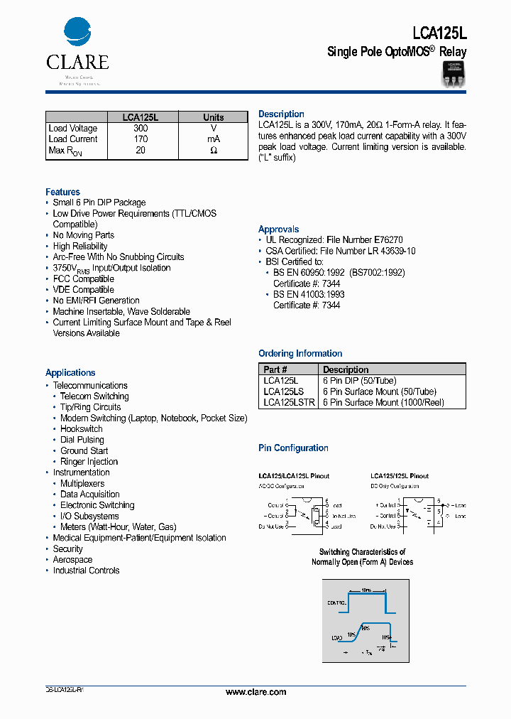 LCA125L_634116.PDF Datasheet