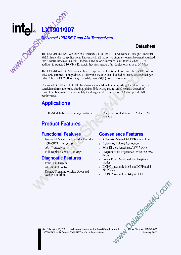 LXT901_951325.PDF Datasheet