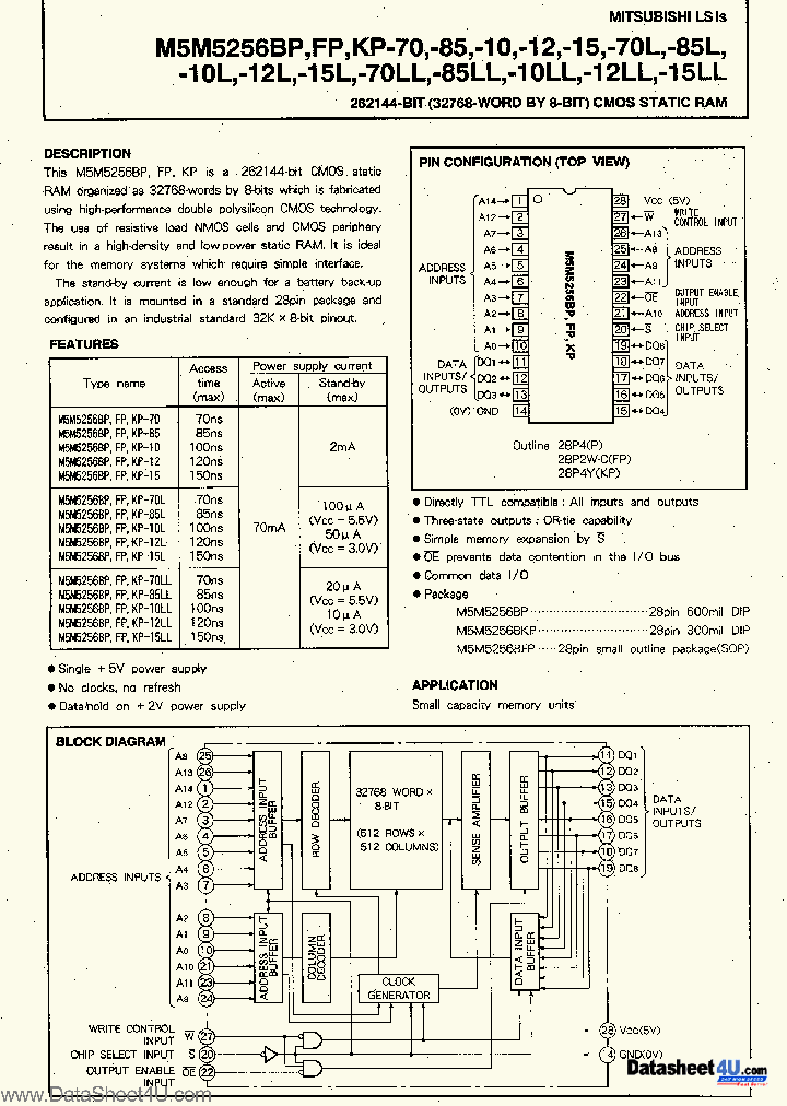 M5M5256BP_923643.PDF Datasheet