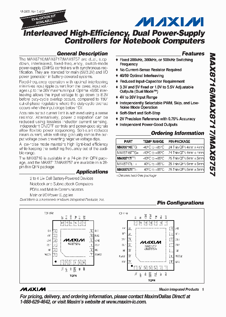 MAX8716ETG_732167.PDF Datasheet