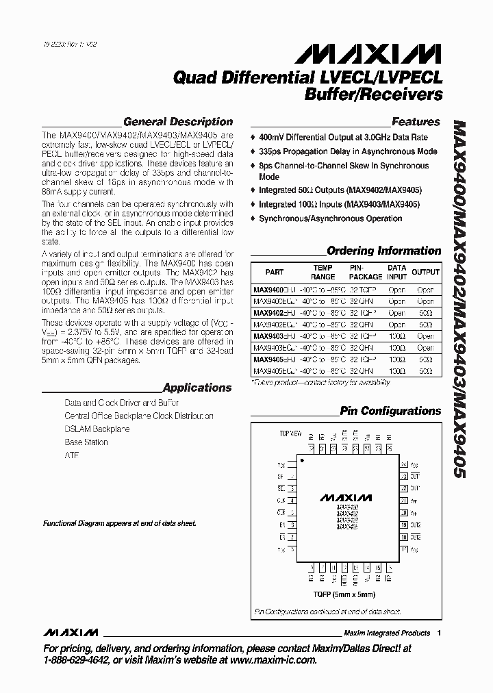 MAX9400_601415.PDF Datasheet