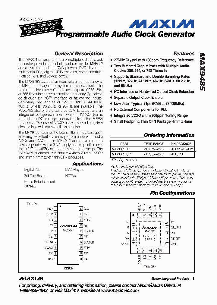 MAX9485_831984.PDF Datasheet