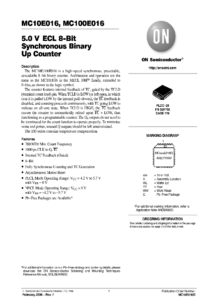 MC10E01606_742165.PDF Datasheet