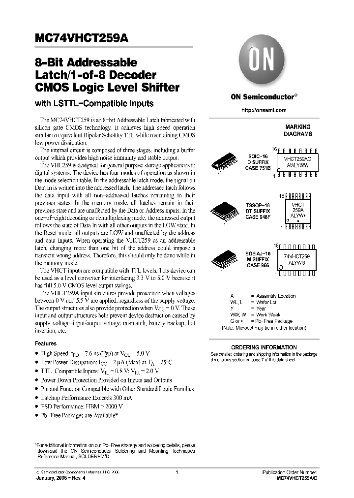 MC74VHCT259A_751240.PDF Datasheet