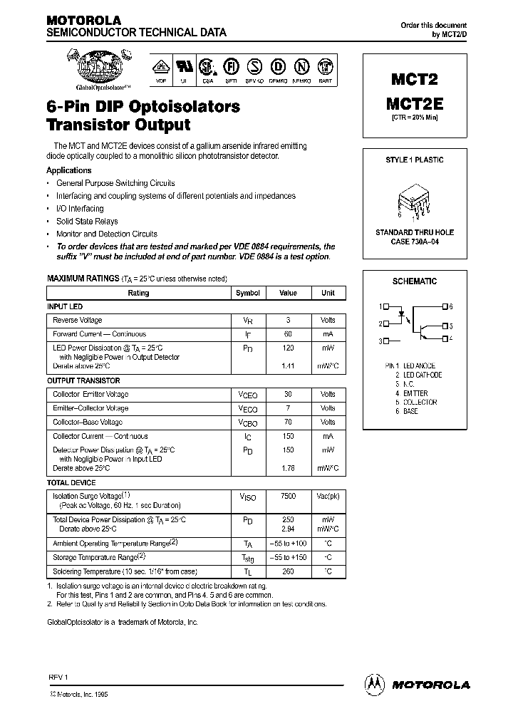 MCT2_707946.PDF Datasheet