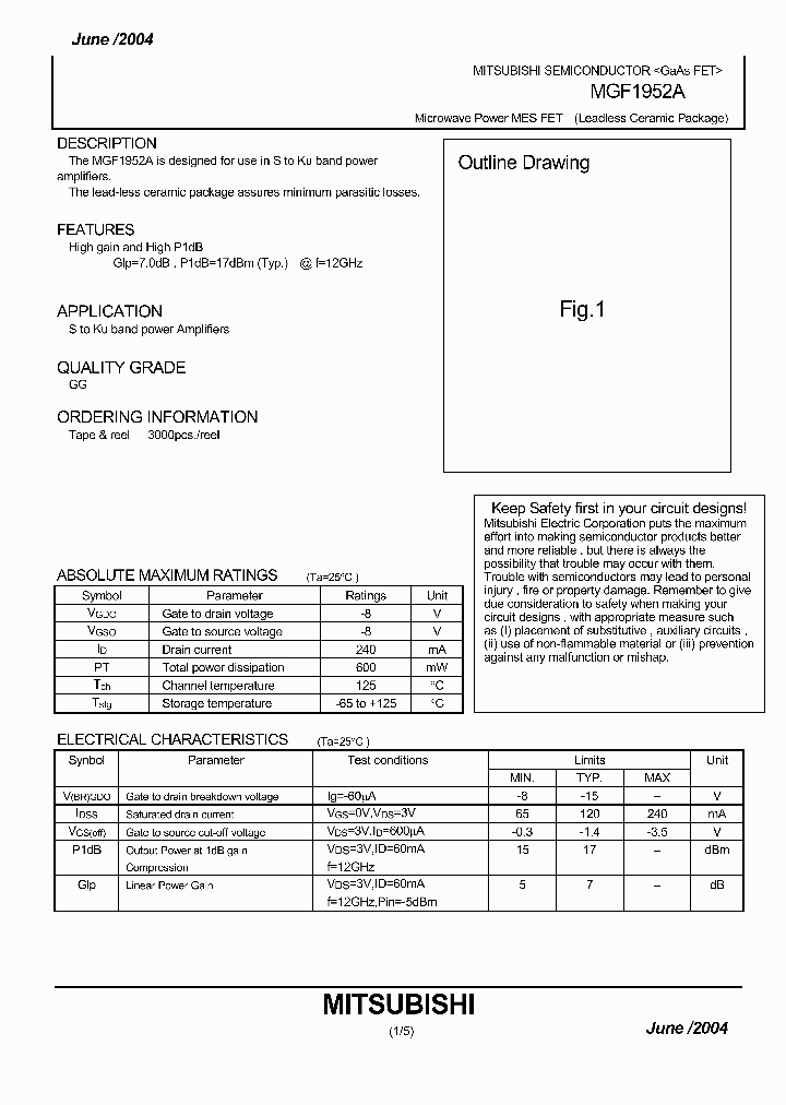 MGF1952A_652955.PDF Datasheet