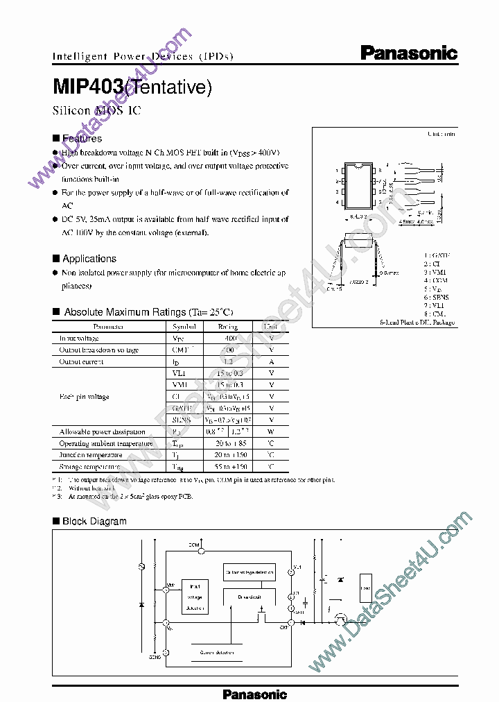 MIP403_1010798.PDF Datasheet