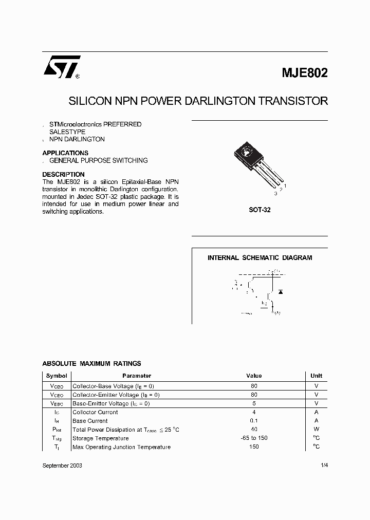 MJE80203_738470.PDF Datasheet