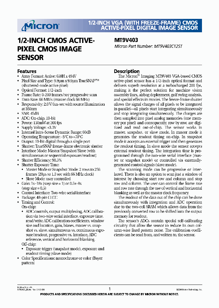 MT9V403_932109.PDF Datasheet