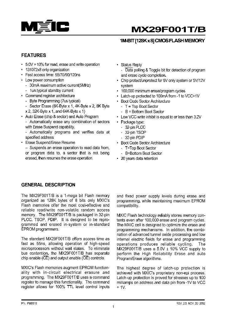 MX29F001BTC_948119.PDF Datasheet