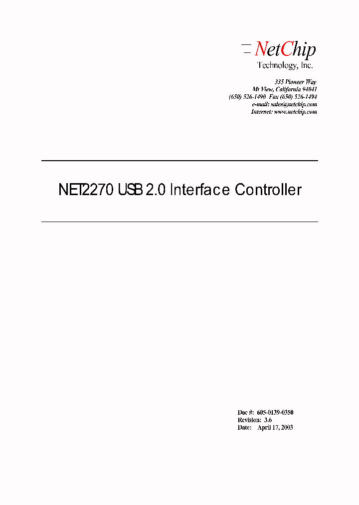 NET2270_735752.PDF Datasheet