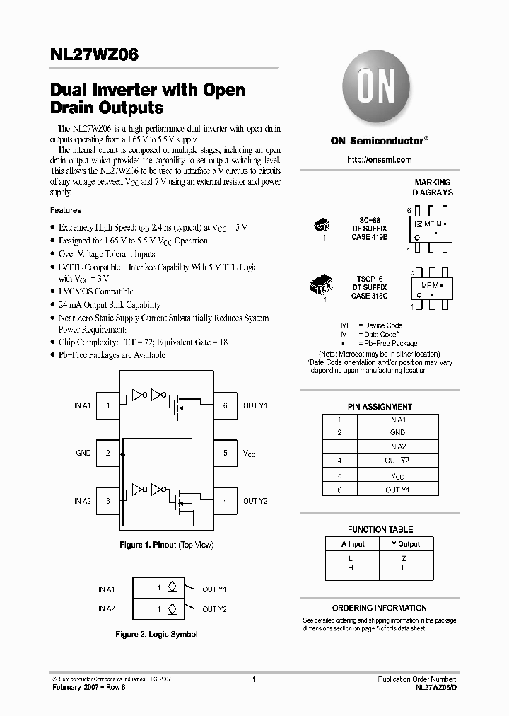 NL27WZ06DFT2G_761329.PDF Datasheet