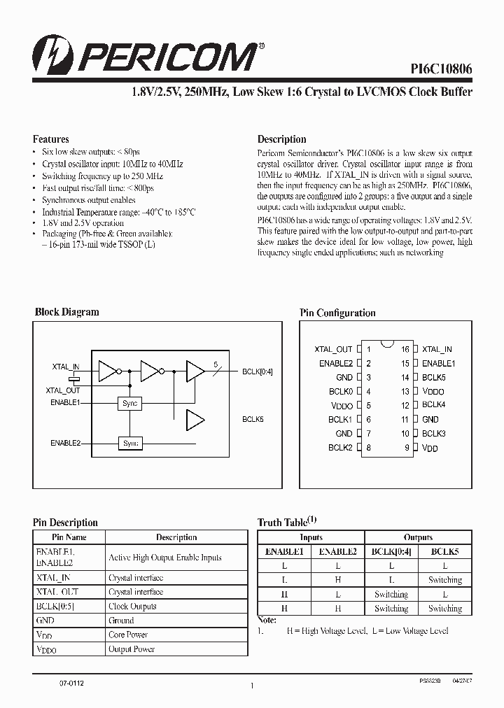 PI6C10806_1019930.PDF Datasheet