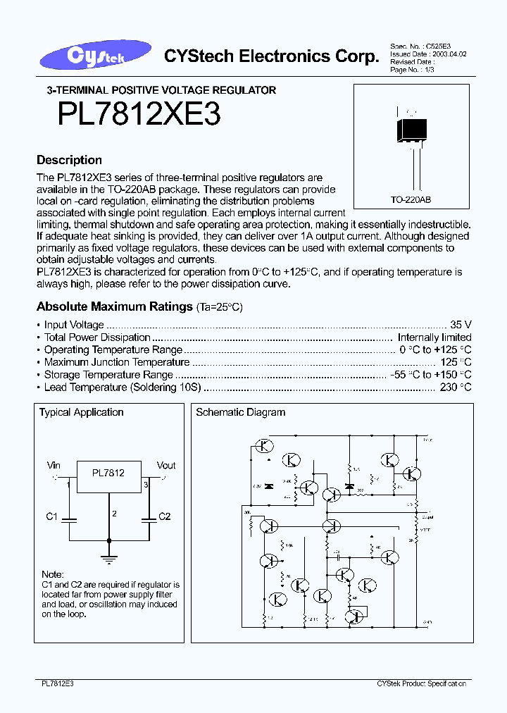 PL7812XE3_1011187.PDF Datasheet