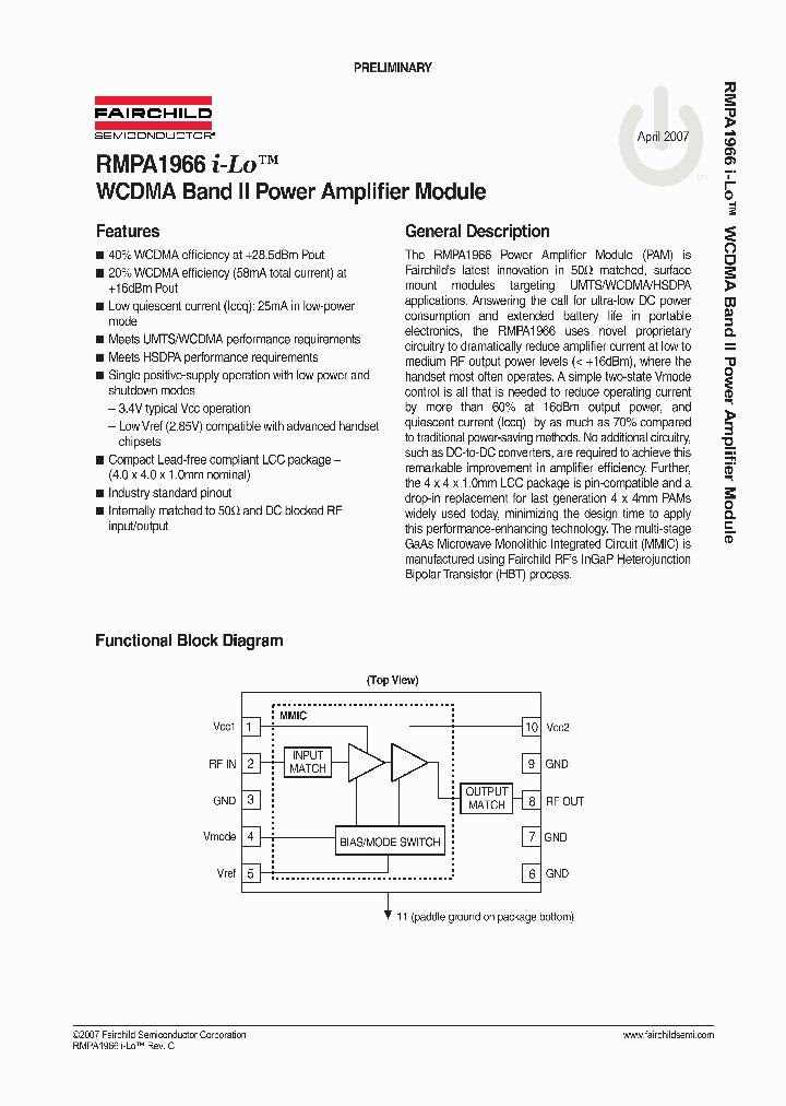 RMPA196607_1022381.PDF Datasheet