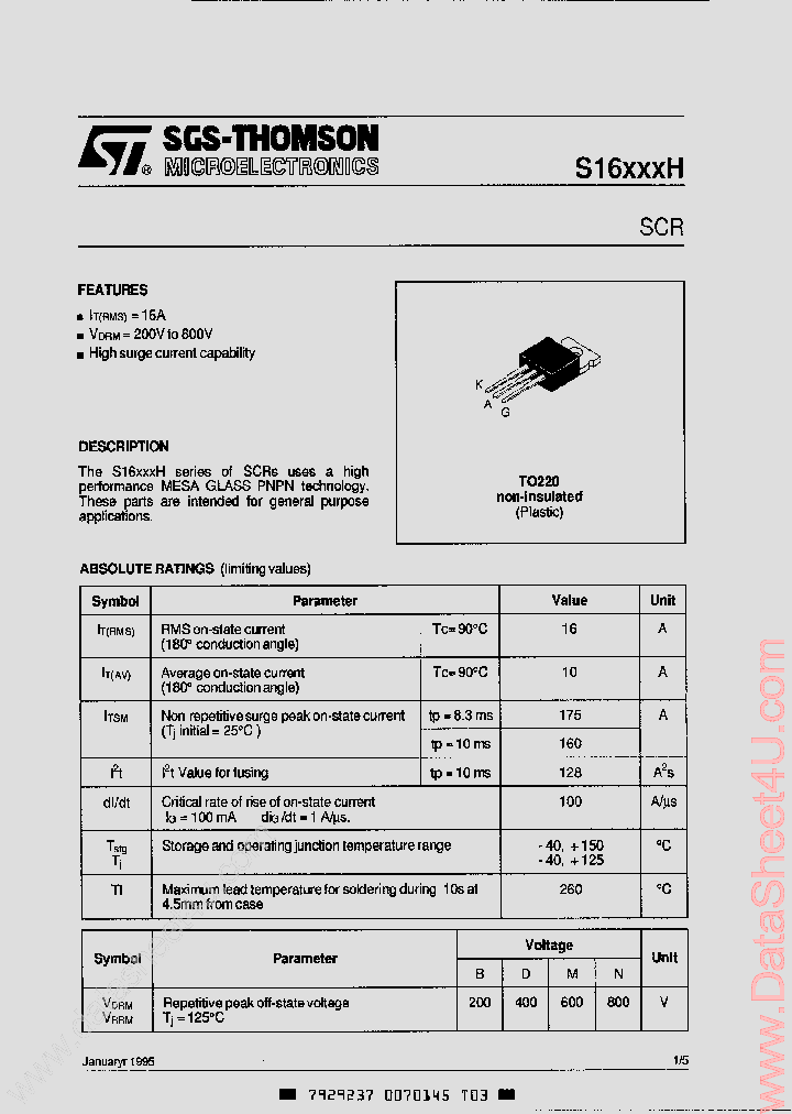 S1620NH_942400.PDF Datasheet