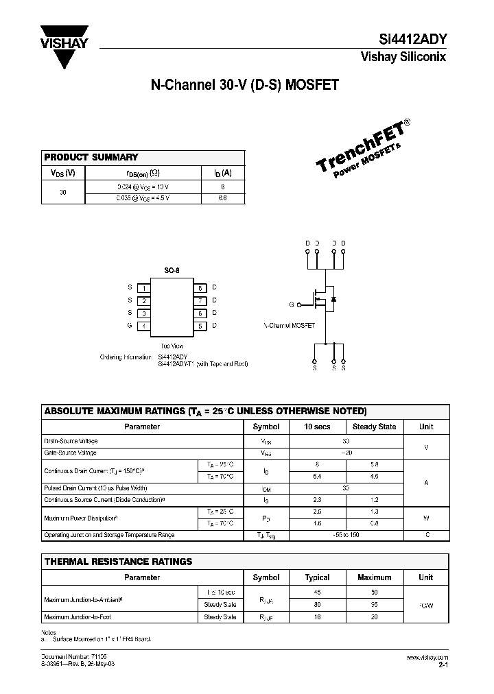 SI4412ADY_1017810.PDF Datasheet