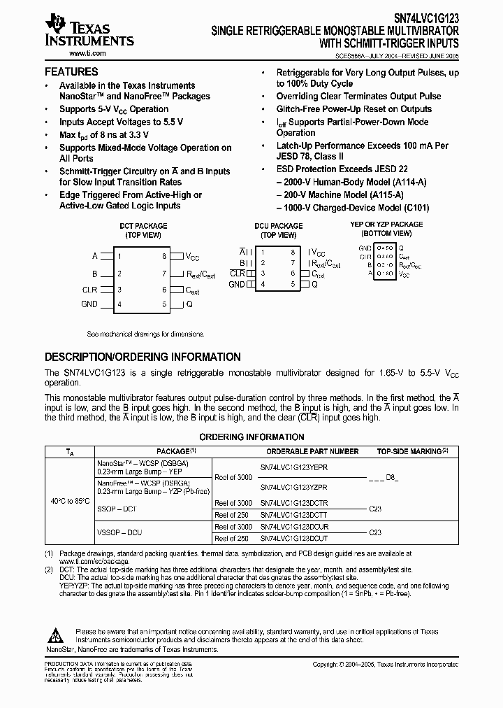 SN74LVC1G123DCTR_804393.PDF Datasheet