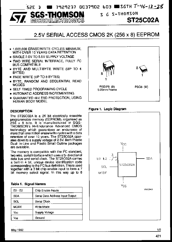 ST25C02AB1_910029.PDF Datasheet