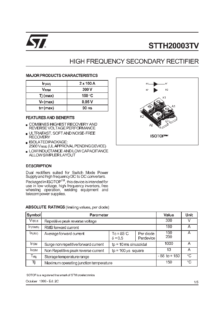 STTH20003TV_800324.PDF Datasheet