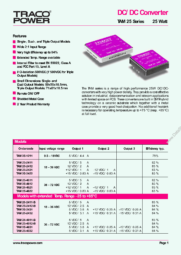 TAM25_837468.PDF Datasheet