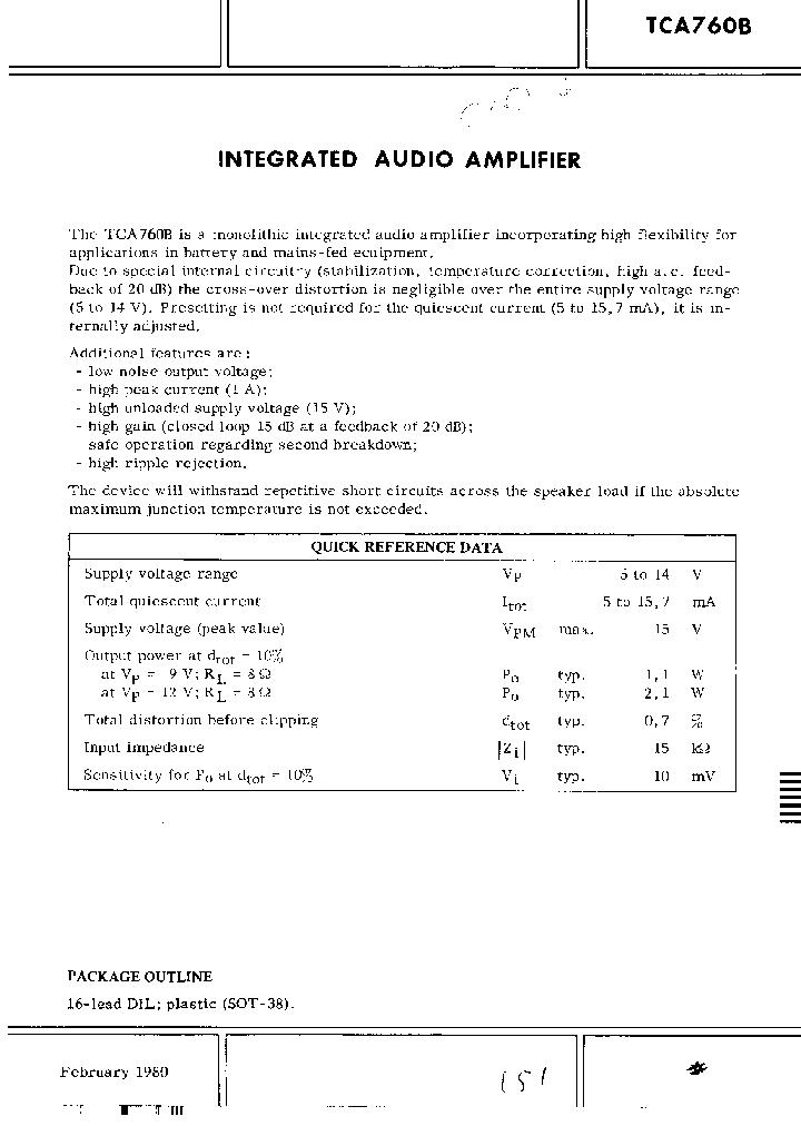 TCA760B_905706.PDF Datasheet