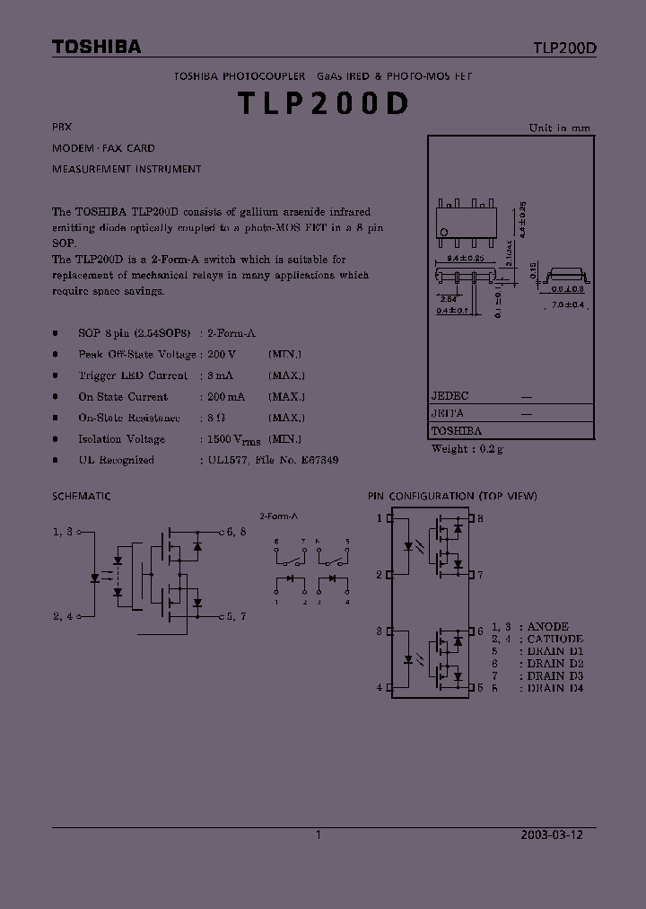 TLP200D_923293.PDF Datasheet