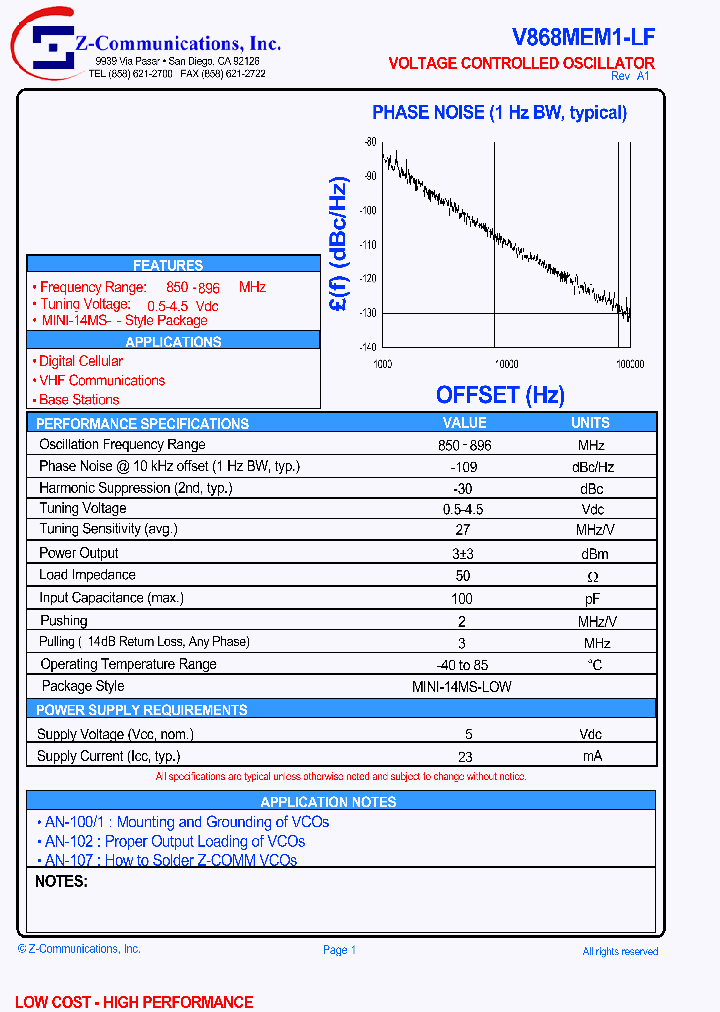 V868MEM1-LF_955078.PDF Datasheet
