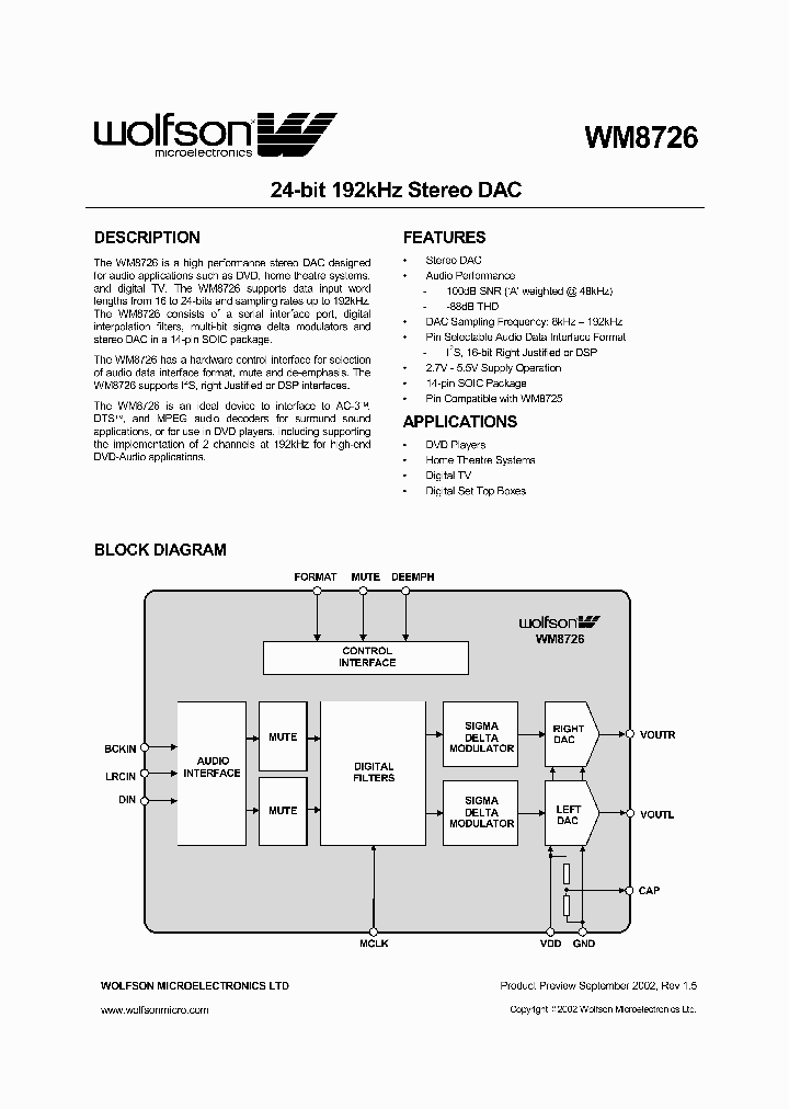 WM8726ED_902428.PDF Datasheet