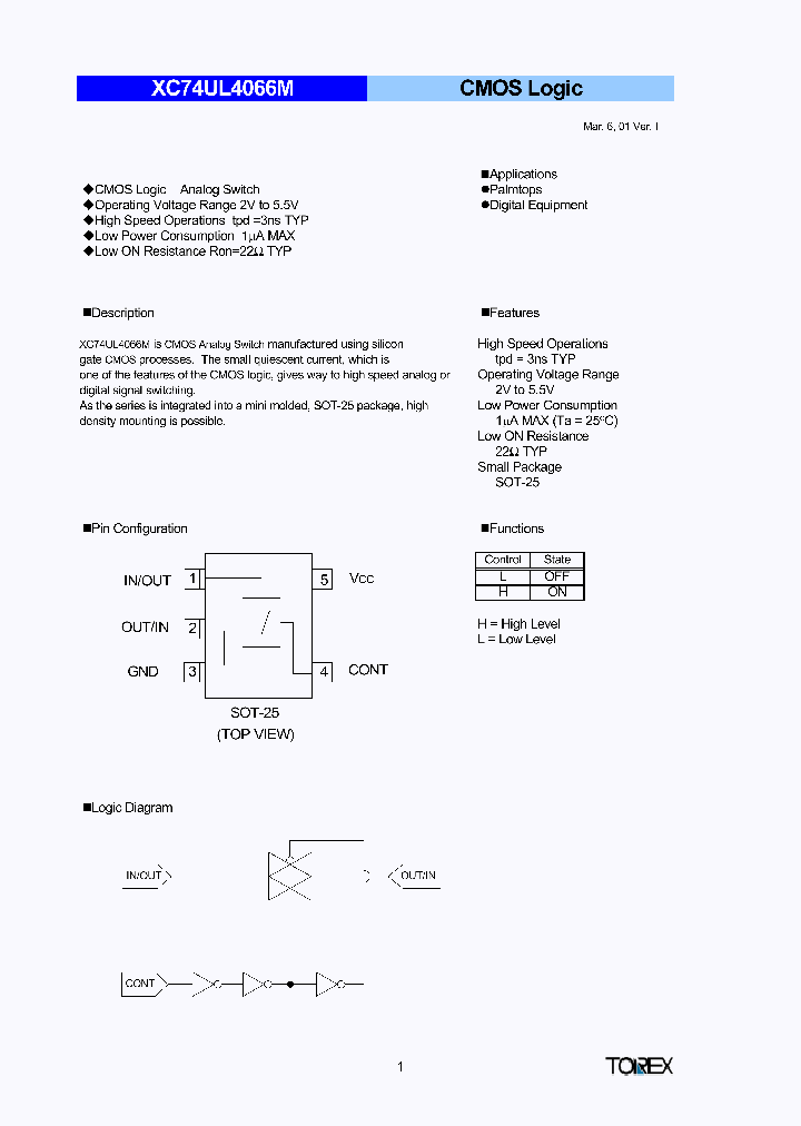 XC74UL4066M_1020088.PDF Datasheet