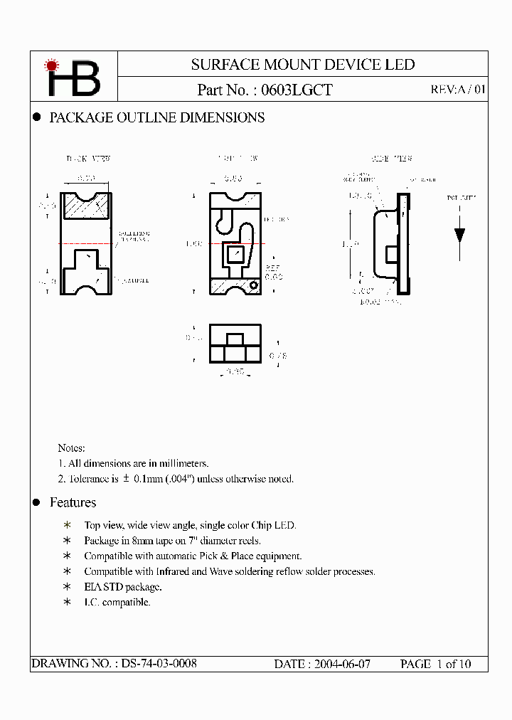 0603LGCT_1190120.PDF Datasheet