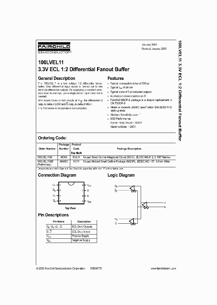 100LVEL11M8_1190491.PDF Datasheet