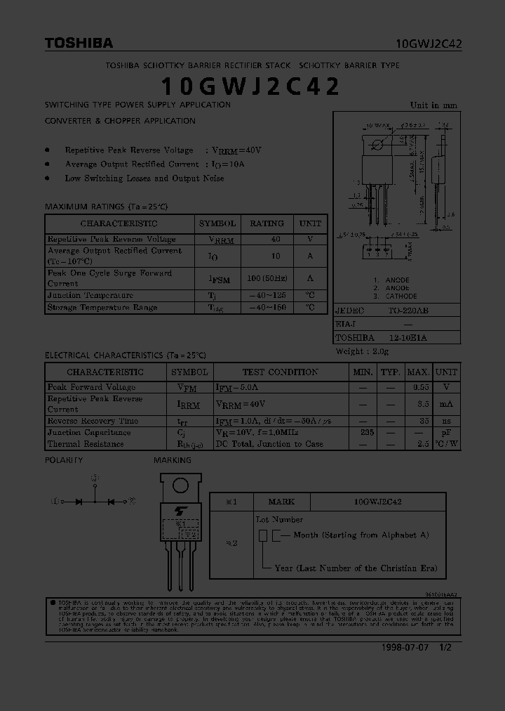 10GWJ2C42_1190641.PDF Datasheet