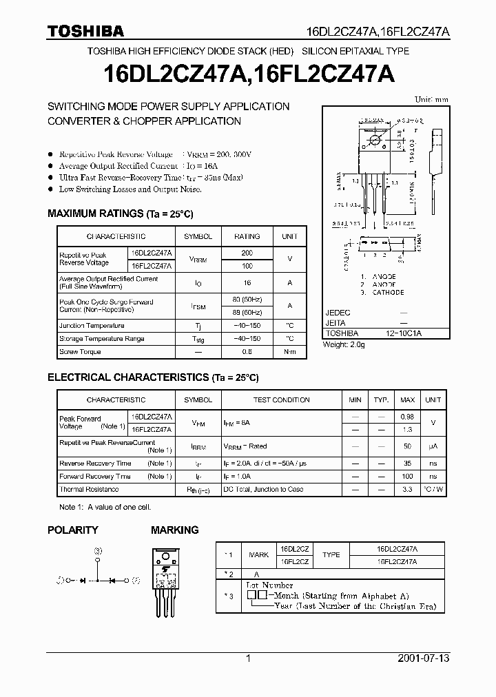 16FL2CZ47A_1191175.PDF Datasheet