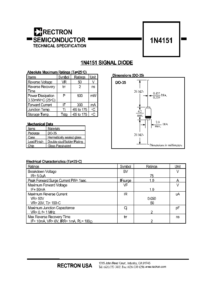 1N4151_1191750.PDF Datasheet