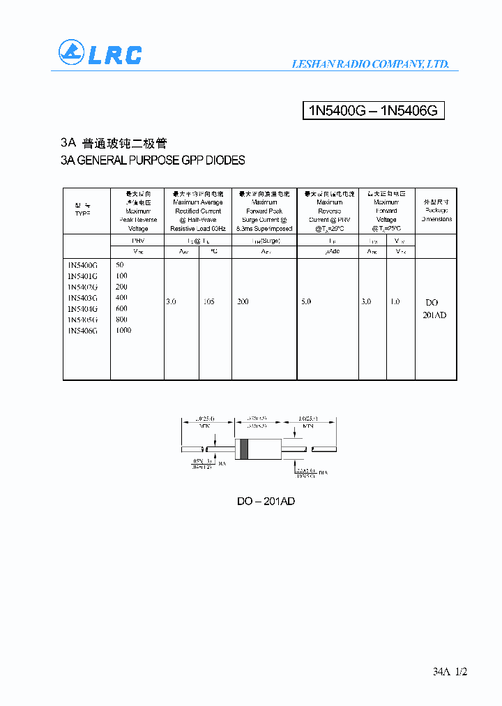 1N5406G_1192043.PDF Datasheet