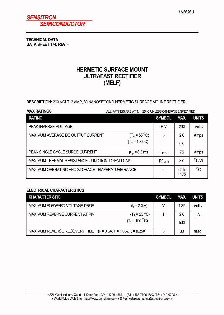 1N6626U_1192343.PDF Datasheet