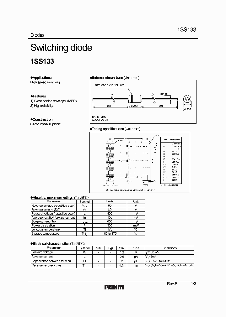 1SS133_1192587.PDF Datasheet