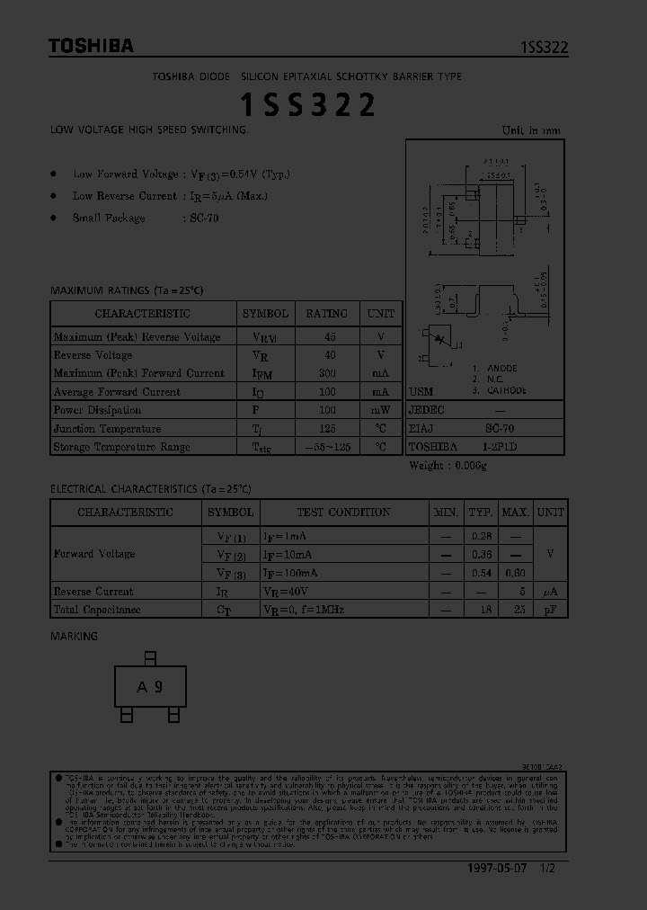 1SS322_1162962.PDF Datasheet