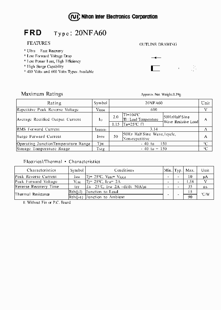 20NFA60_1192860.PDF Datasheet