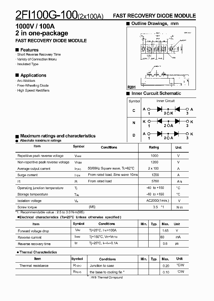 2FI100G-100_1193507.PDF Datasheet