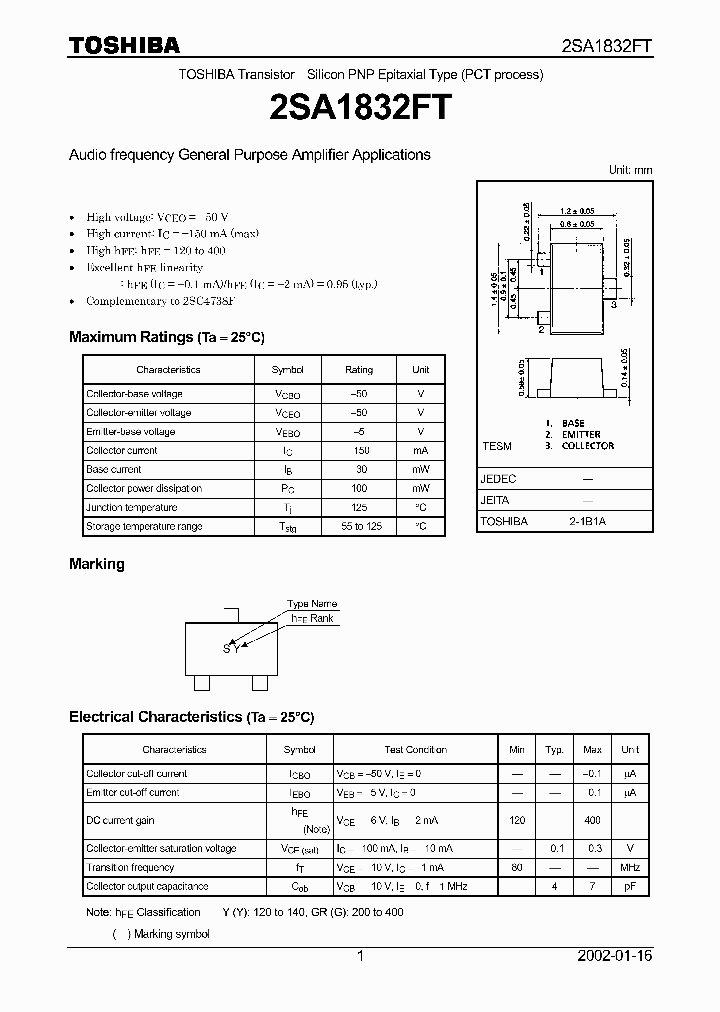 2SA1832FT_1194786.PDF Datasheet