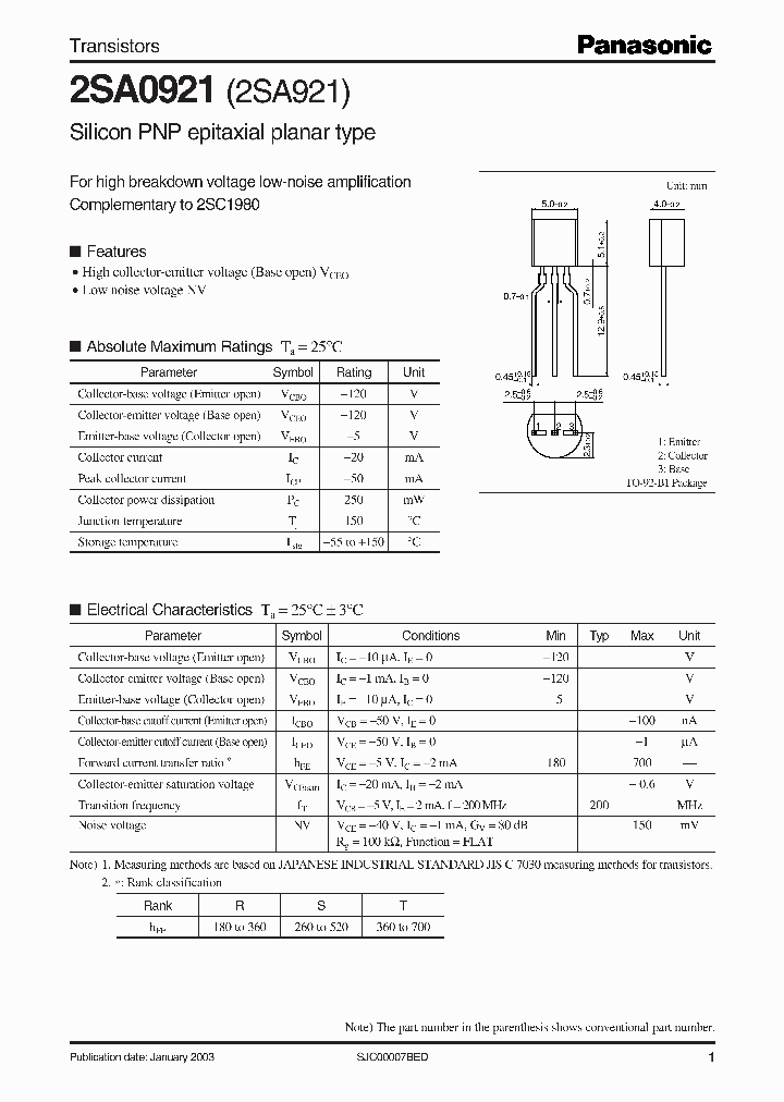 2SA921_1194982.PDF Datasheet