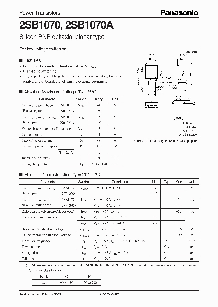 2SB1070_1195032.PDF Datasheet